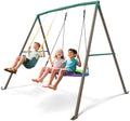 Trekassy 440lbs Swing Sets for Backyard, 2 Seat Saucer & Belt Swing by Trekassy