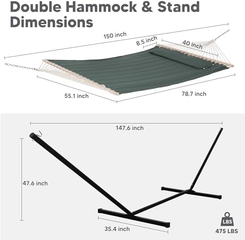 SUNCREAT Hammocks Extra Large Double Hammock - Image 4