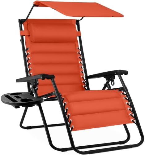 Best Choice Products Oversized Padded Zero Gravity Chair Recliner w/ Canopy - Image 5