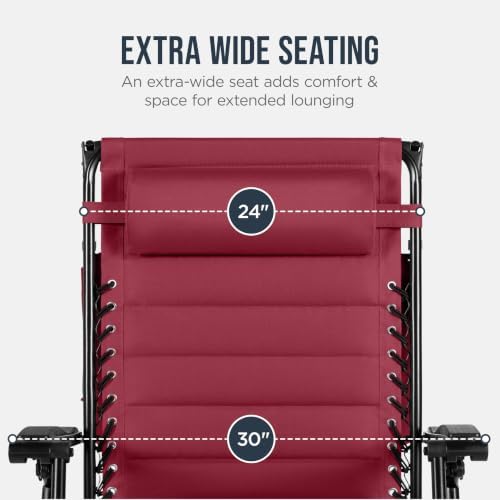Best Choice Products Oversized Padded Zero Gravity Chair Recliner w/ Canopy - Image 5