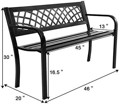 Tangkula Outdoor Garden Bench Park Bench - Image 3