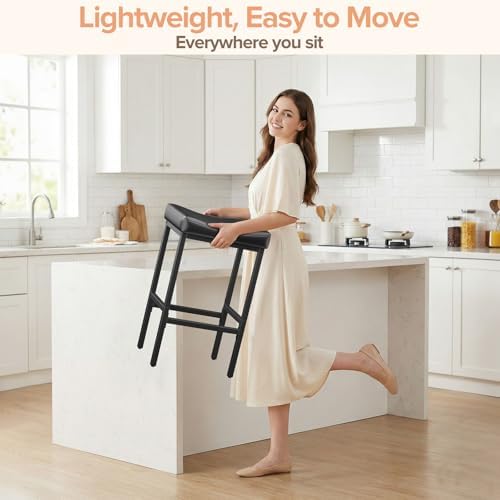 Compact 24 Inch Counter Height Bar Stools Set of 3 - Image 6