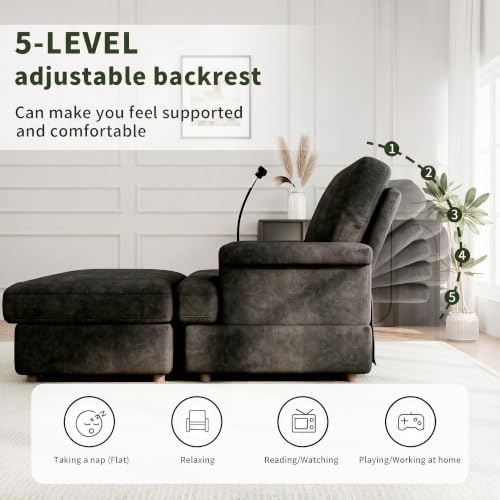 EJUNQ 77.4" Oversized Chaise Lounge Chair - Image 3