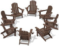 SERWALL Outdoor Adirondack Chair Set of 8 by SERWALL