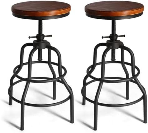 Vintage Industrial Barstools by LOKKHAN