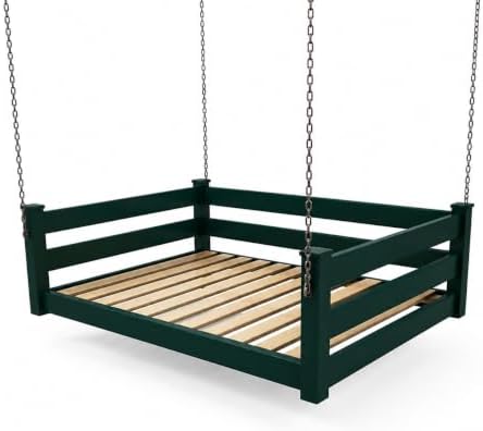 Amish Made Dark Green Full Bed Hanging Daybed Made in USA by EcommersifyInc