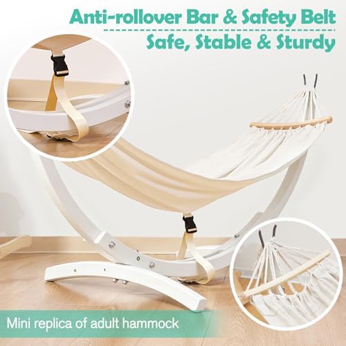 FUNLIO Wooden Hammock with Stand - Image 5
