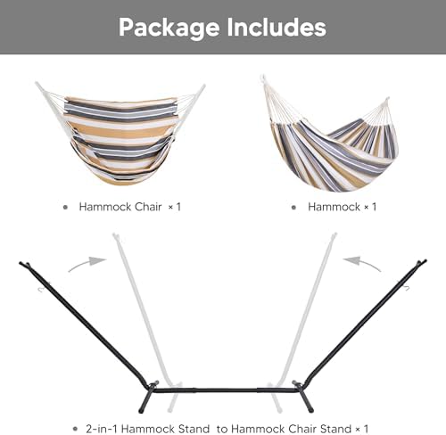 2-in-1 Convertible Large Hammocks - Image 3