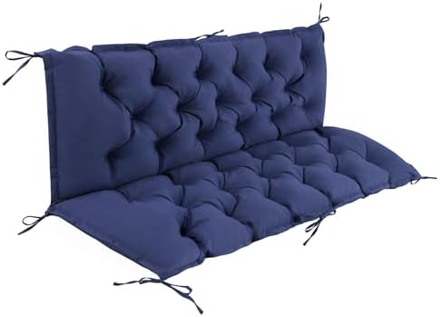 IASEAHK Porch Swing Cushions, 60×40×4 Inch, Waterproof by IASEAHK