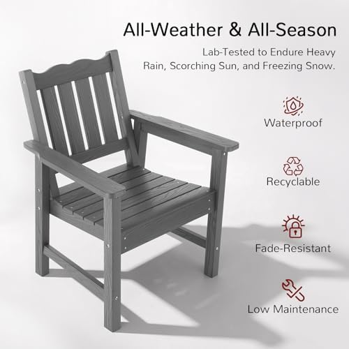 Stoog All-Weather Outdoor & Garden Chair, Patio Dining Chairs - Image 5