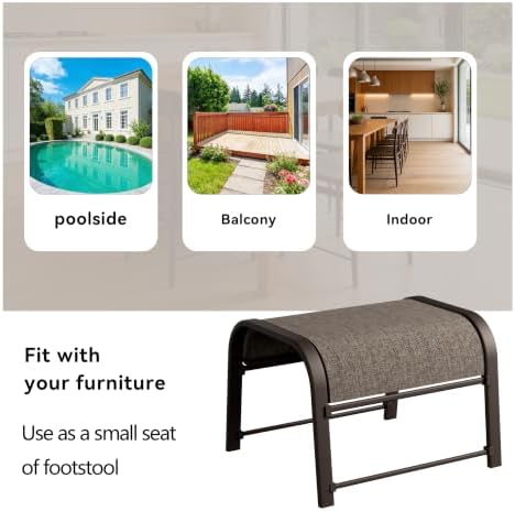 Outdoor Patio Ottoman Footstool - Image 7