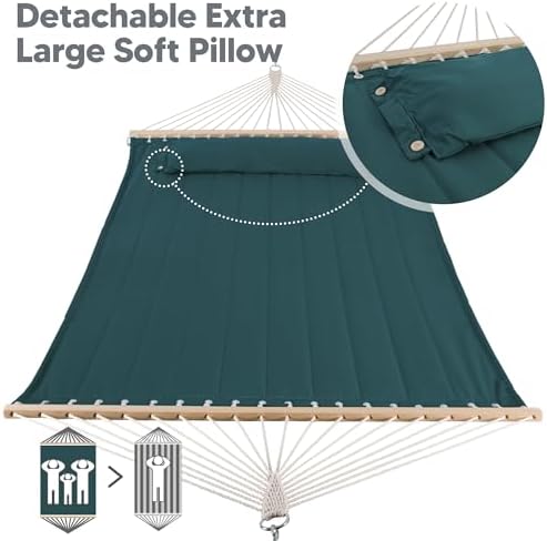 SUNCREAT Replacement Hammock for Stand, 475 lbs Capacity, Dark Green - Image 4