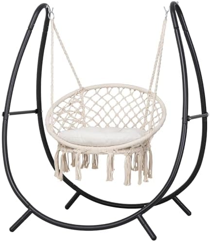 ANOW Patio Macrame Hammock Chair by ANOW