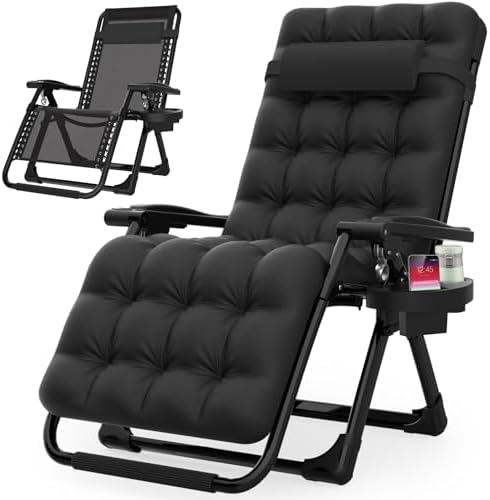Suteck Zero Gravity Chair, Reclining Camping Chairs w/Removable Cushion by Suteck