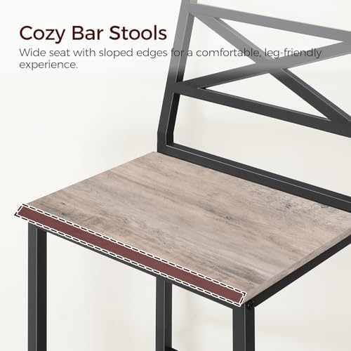 MAHANCRIS Bar Stools, Kitchen Breakfast Bar Chairs, Easy Assembly, - Image 7