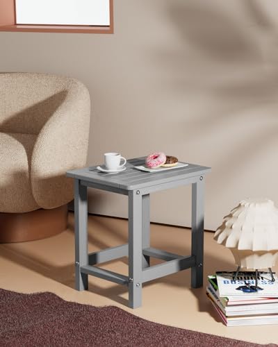 YEFU Outdoor Side Table, Weather Resistant HIPS, Maintenance Free - Image 2
