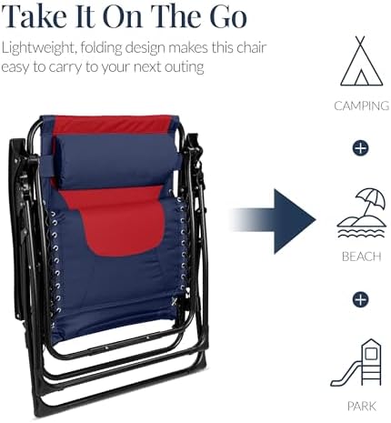 Best Choice Products Oversized Padded Zero Gravity Chair Recliner - Image 3