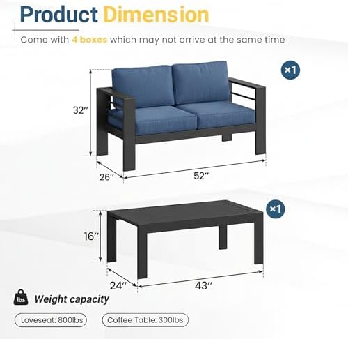 Solaste Aluminum Patio Furniture Set - Image 2