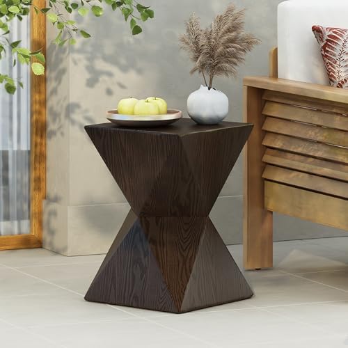 Christopher Knight Home Square Side Table, Concrete Outdoor Table, Accent End - Image 4