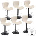 Furnimart Adjustable Outdoor Bar Stools Set of 6, All-Weather Textilene Swivel by FurnimartFurniture