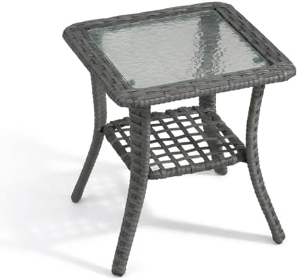 Patio Wicker Side Table by Domvaranique