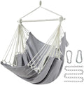 XL Hammock Chair with Footrest, Steel Spreader Bar, 500 lb Capacity by CHULIM