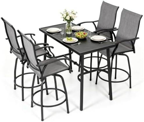 NUU GARDEN 5-Piece Outdoor Bar Set by NUUGARDENCORPORATION