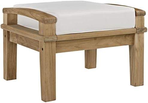 Modway EEI-1152-NAT-WHI-SET Marina Premium Grade A Teak Wood Outdoor Patio - Image 3