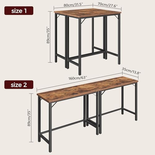 MAHANCRIS Narrow Bar Table, 63-Inch Pub Table - Image 3