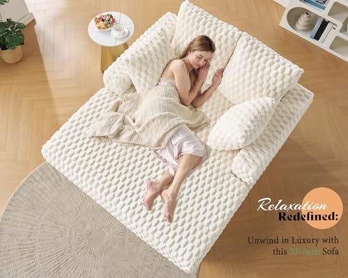 Jocisland 58 Inch Oversized Chaise Lounge, Plush Sofa Bed - Image 6
