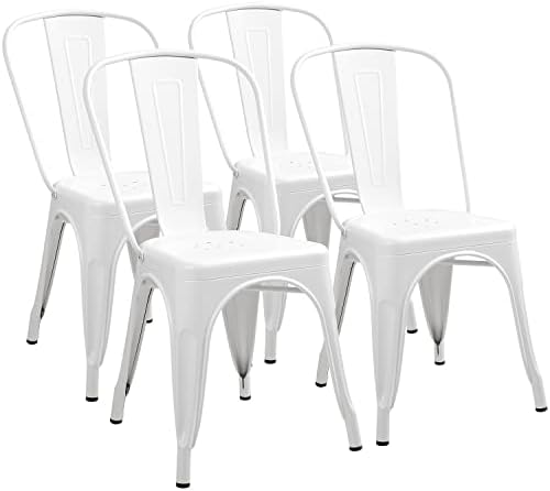 Furmax Metal Dining Chairs Set of 4, by Furmax