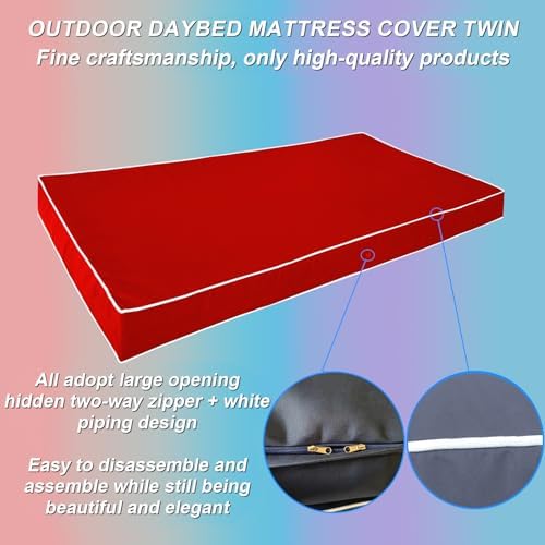 Outdoor Twin Daybed Mattress Cover - Image 5