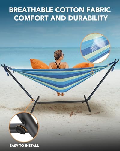 Everyfun Double Hammock with Stand - Image 5