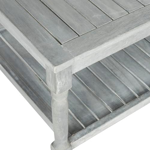 SAFAVIEH Outdoor Oakley Wood Coffee Table - Image 4
