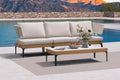 PURPLE LEAF Patio Sofa 3 Seater Couch by PURPLELEAF