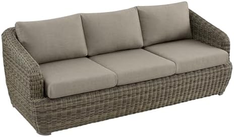 CHITA Patio Wicker 3-Seater Sofa - Image 6