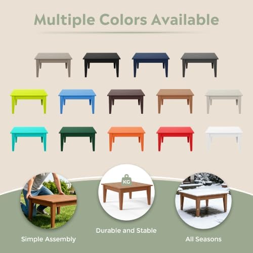 32 Inch Ashore Outdoor Coffee Table - Image 6