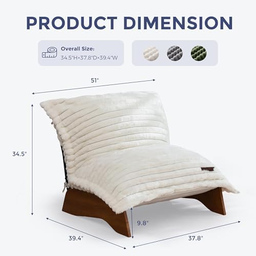 MAXYOYO Adjustable Living Room Chair, 3-Position Bean Bag Chair - Image 2