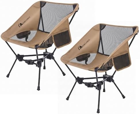 MOON LENCE 2 Pack Portable Camping Chairs Backpacking Chair by MoonLence