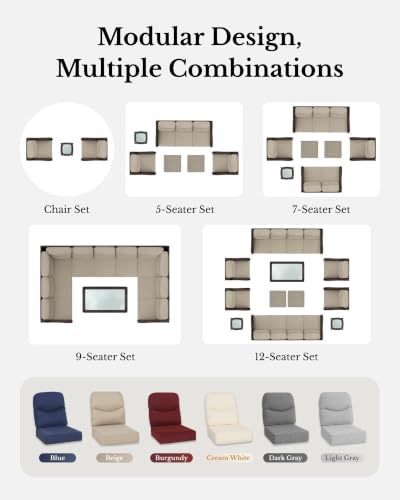 Oversized 3-Seater Outdoor Sofa - Image 6