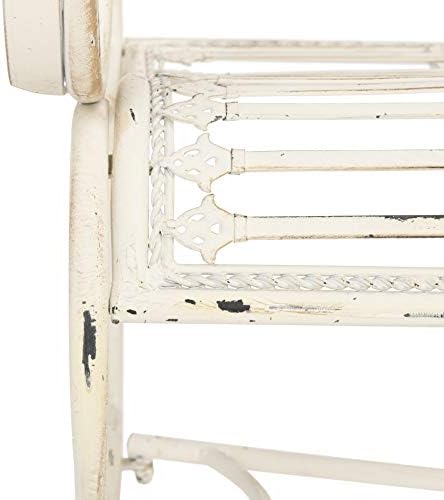 SAFAVIEH Outdoor Abner Metal Bench - Image 6