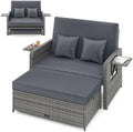 HAPPYGRILL Patio Rattan Wicker Daybed by HAPPYGRILL
