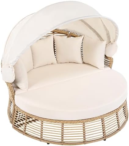 LUMISOL Wicker Rattan Outdoor Daybed - Image 7