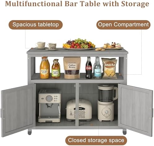 Mederlo Wooden Patio Bar Table - Image 5