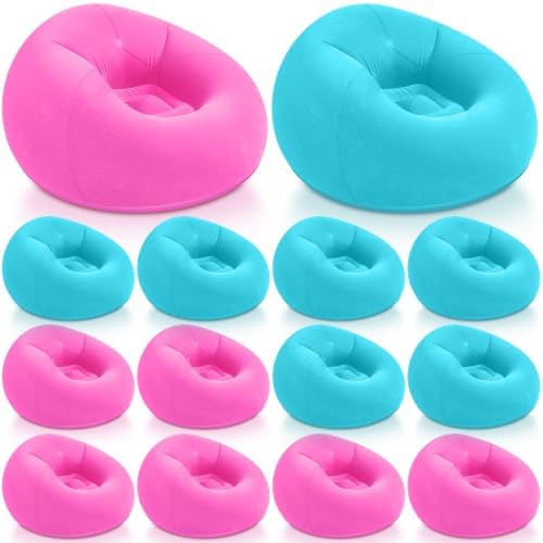 Realspring Inflatable Bean Bag Chairs, Lake Blue by Realspring