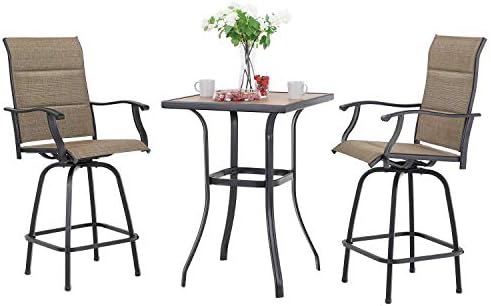 Sophia & William 3-Piece Bar Height Patio Table and Chairs by SophiaWilliam