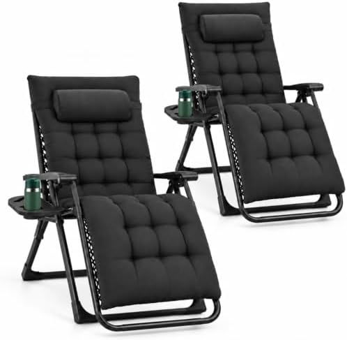DUMOS Zero Gravity Chairs Set of 2, Lounge Chair Outdoor by DumosLifestyle