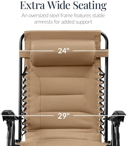 Best Choice Products Oversized Padded Zero Gravity Chair Recliner - Image 3