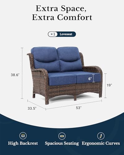 Oversized Loveseat, Outdoor Sofa - Image 5