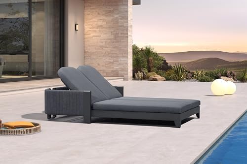 PURPLE LEAF Outdoor Couple Chaise Lounge - Image 2